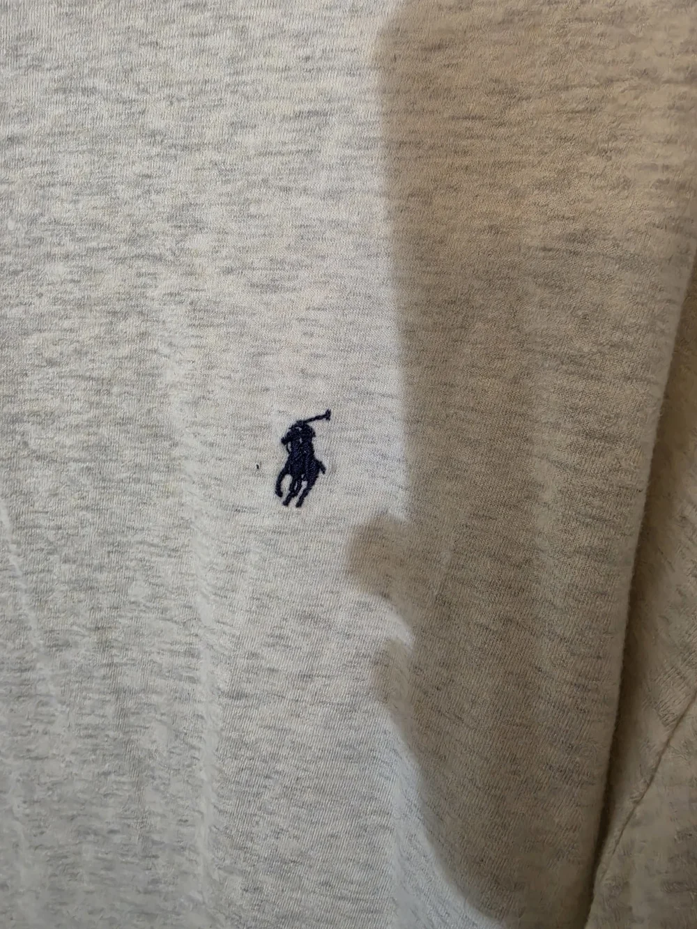 Polo by Ralph Lauren Men's Long-Sleeve Polo Shirt Heathered Beige Size XXL 2XL